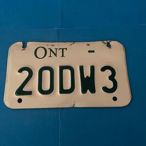 ⭐️ ONTARIO CANADA ATV OFF-ROAD VEHICLE LICENSE PLATE [20DW3] ⭐️